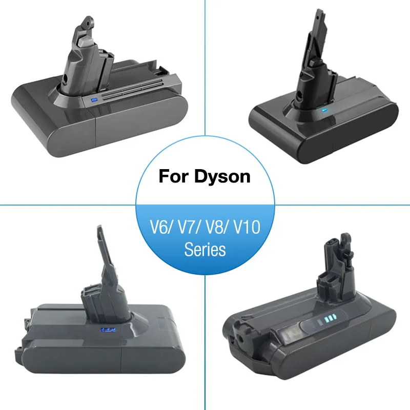 

Li-ion Vacuum Cleaner Rechargeable Battery for Dyson V6 V7 V8 V10 Series DC59 DC62 SV03 SV05 SV06 SV09 SV12 DC31 DC34 DC35 DC45