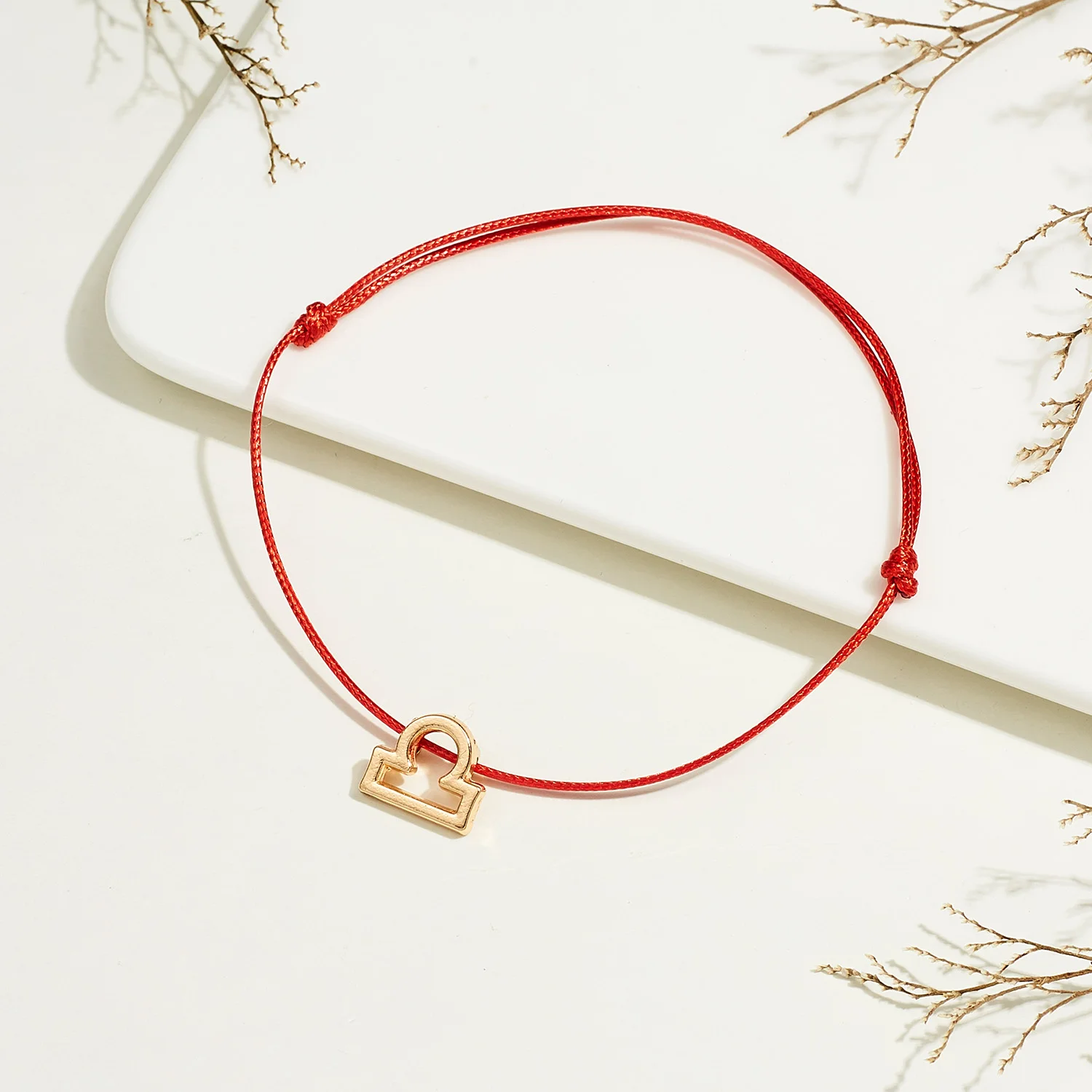 Браслет-цепочка женский с подвеской в виде знака зодиака браслеты датой рождения