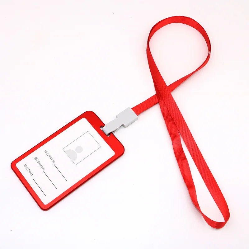 Новинка набор из алюминиевого сплава с вертикальным шнурком для карт держатели