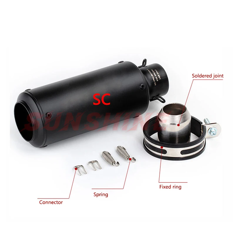 Универсальный 51 мм/60 мм Мотокросс гоночный выхлопной трубы мото питбайк Мотоцикл