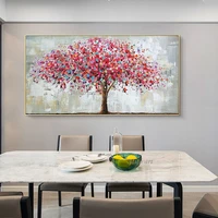 unframed abstract colorful leaf textured tree pictures 100 hand painted oil painting canvas wall art home decoration paintings