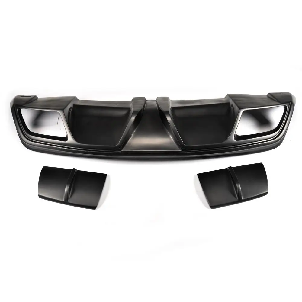 Карбоновый диффузор заднего бампера для Mercedes Benz W117 C117 CLA250 CLA260 CLA45 AMG Sedan 2013 - Цвет: Black FRP