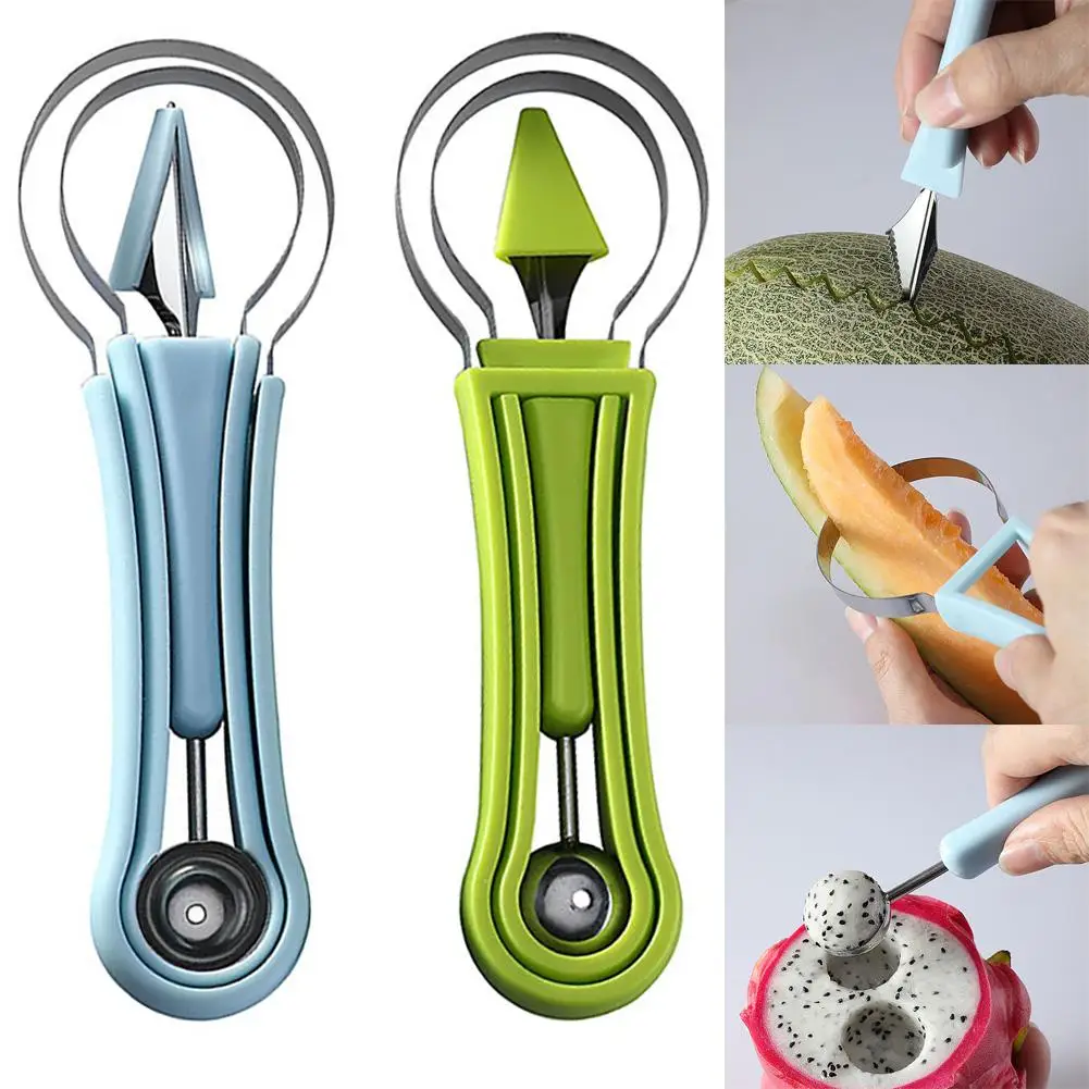2 набора шариков для дыни нож фруктов резак арбуза ложка выкапывания мороженого и