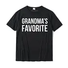 Любимая рубашка бабушки, забавные подарочные рубашки для внуков и внуков, хлопковые мужские футболки, повседневные топы, рубашки, Высококачественная рубашка