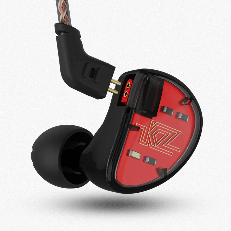 Плотным верхним ворсом KZ AS10 5BA Hi Fi стерео наушники для мобильного телефона