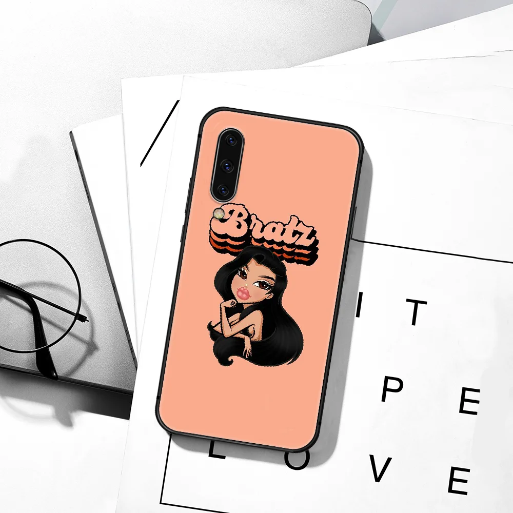 

Fashion Brand Doll Bratsy Phone Case For Samsung Galaxy A7 9 8 10 20 20e 21 S 30 30S 31 41 50 50S 51 70 71 91 black Back Luxury