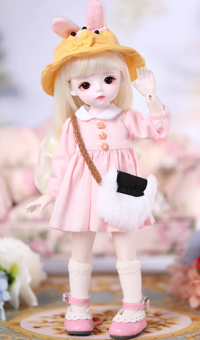 Шарнирная кукла 1/3 1/4 1/6 BJD/SD модное розовое платье одежда для маленьких девочек