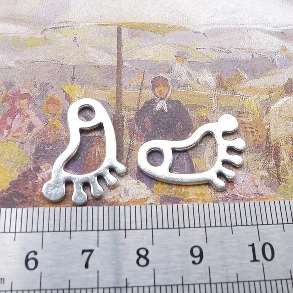 Подвеска для изготовления ювелирных изделий в античном стиле цвет серебро 200 шт Φ