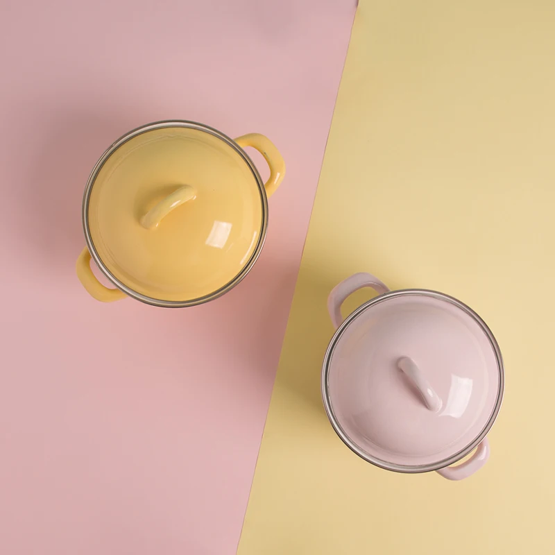 Японская плотная эмалированная Мини Сковорода для макарон|Кастрюли супа и