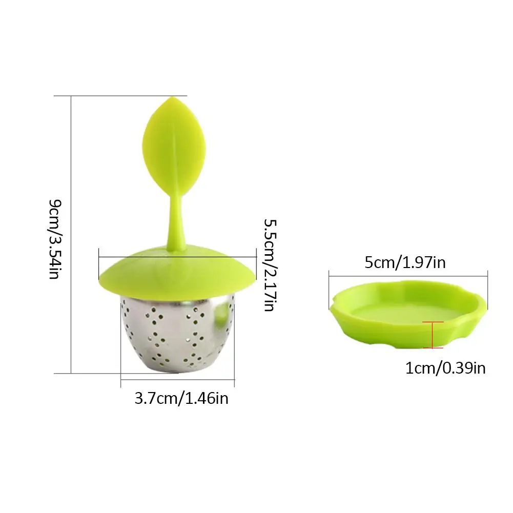 

5pcs Silicone Tea Leaking Leaf Suspension Tea Infuser Tea Ball Leaf Tea Strainer For Brewing Device Herbal Spice Filter Kitchen