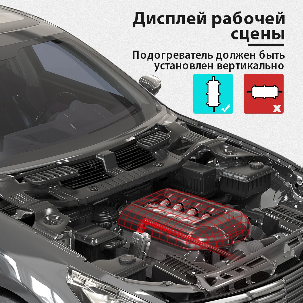 лунфей автомобильный обогреватель 3000 Вт производительность Улучшенный