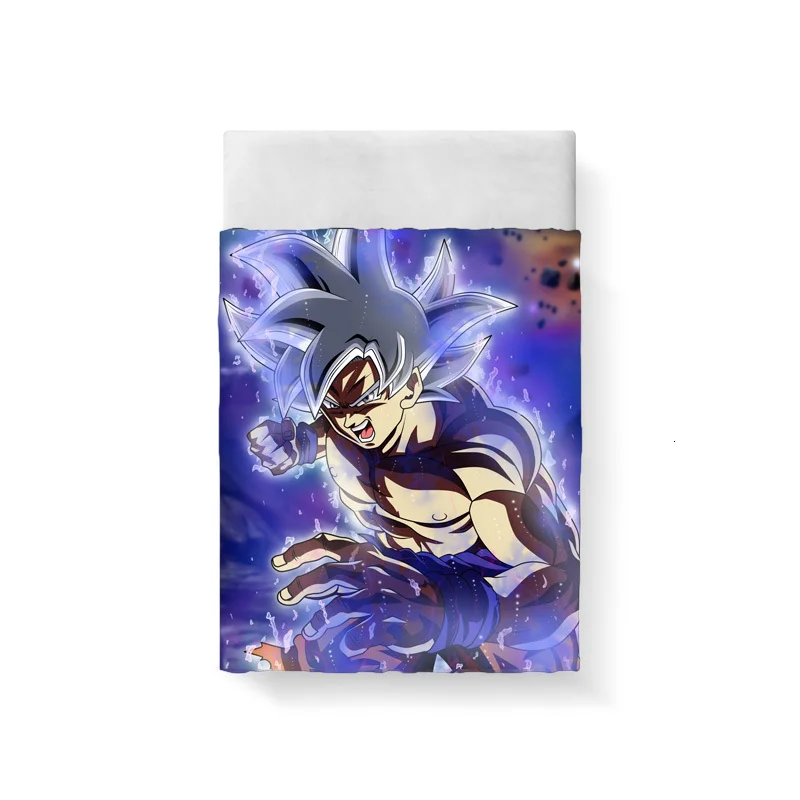 Dragon Ball постельное белье из хлопка домашний текстиль постельное белье высокого качества 3D комплект постельного белья королевского размера детское постельное белье Комплект пододеяльника 2 человека