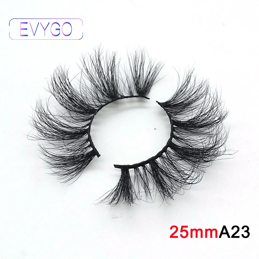 

Mink Eyelashes 25mm Lashes 5D Fluffy Messy 3D False Eyelashes Dramatic Long Natural Lashes Wholesale Makeup Mink Lashes in bulk