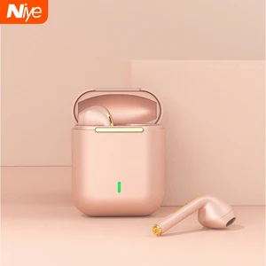 pink wireless earphones j18 tws earbuds for xiaomi bluetooth headphone for ios stereo in ear touch control true wireless headset free global shipping