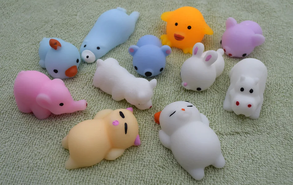 Мини Мягкая игрушка Кот медведь мягкая рука зажимать телефон ремень ремни детские подарки практичные шутки остроты игрушки милые животные антистресс сжимаются