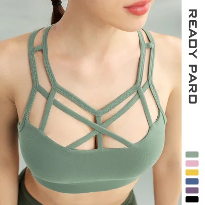 

Новый Бюстгалтер для йоги и Бега Йога жилет Для женщин Фитнес нижнее белье Красота обратно на открытом воздухе спортивный бюстгальтер нижн...