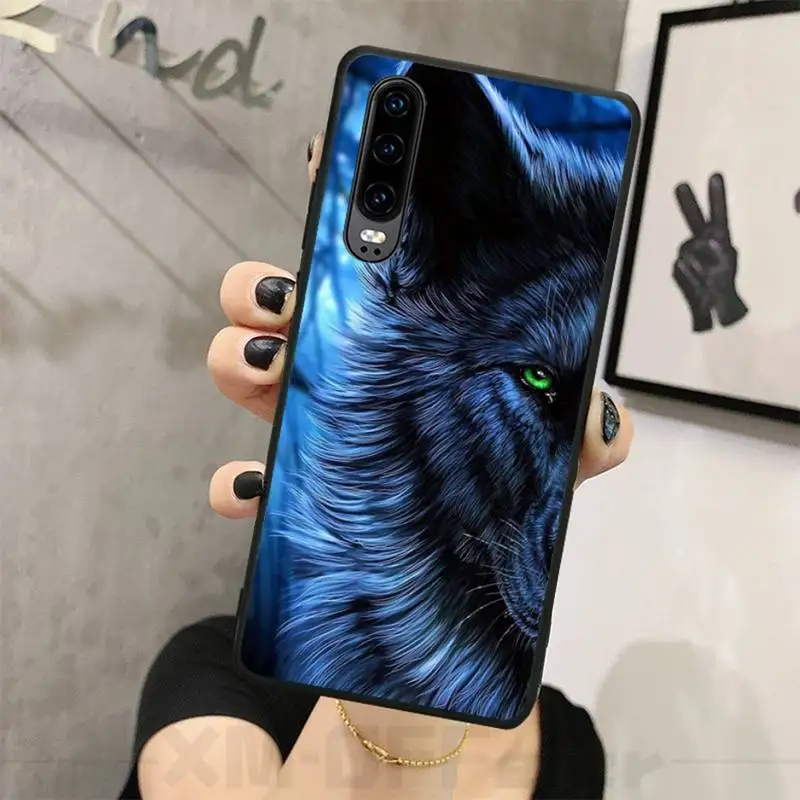 Чехол для телефона HaNismt Fierce Wolves DIY с принтом чехол Huawei P8 lite 2017 P9 P10 20Pro Lite Pro P30lite P Smart
