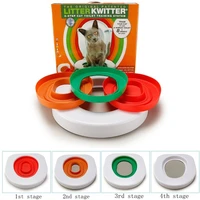 best plastic cat toilet training kit litter box puppy cat litter mat cat toilet trainer toilet pet cleaning cat training product