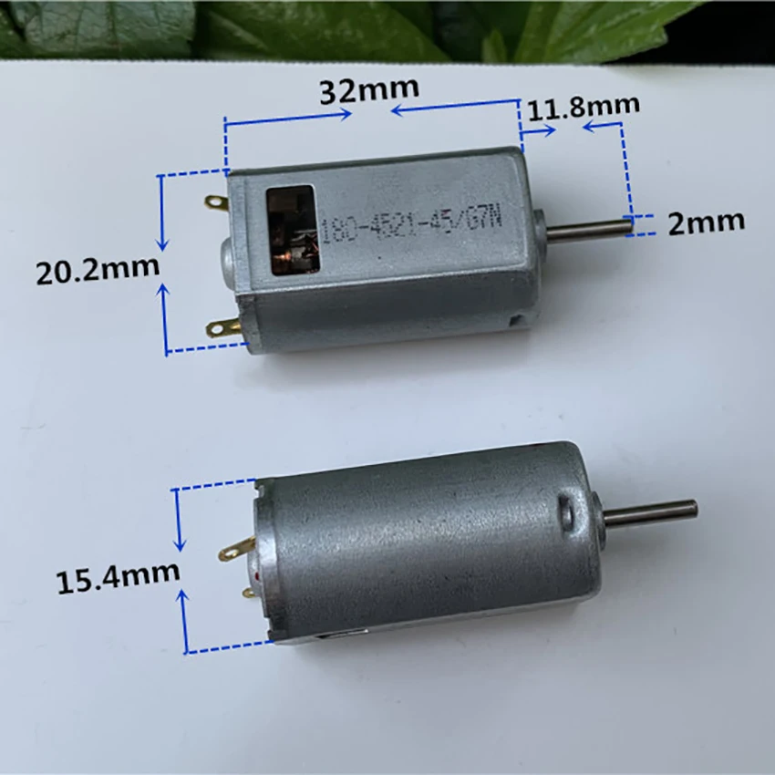 Высокоскоростной двигатель постоянного тока 180 постоянный ток 3 в-5 В 12000-24200 об/мин