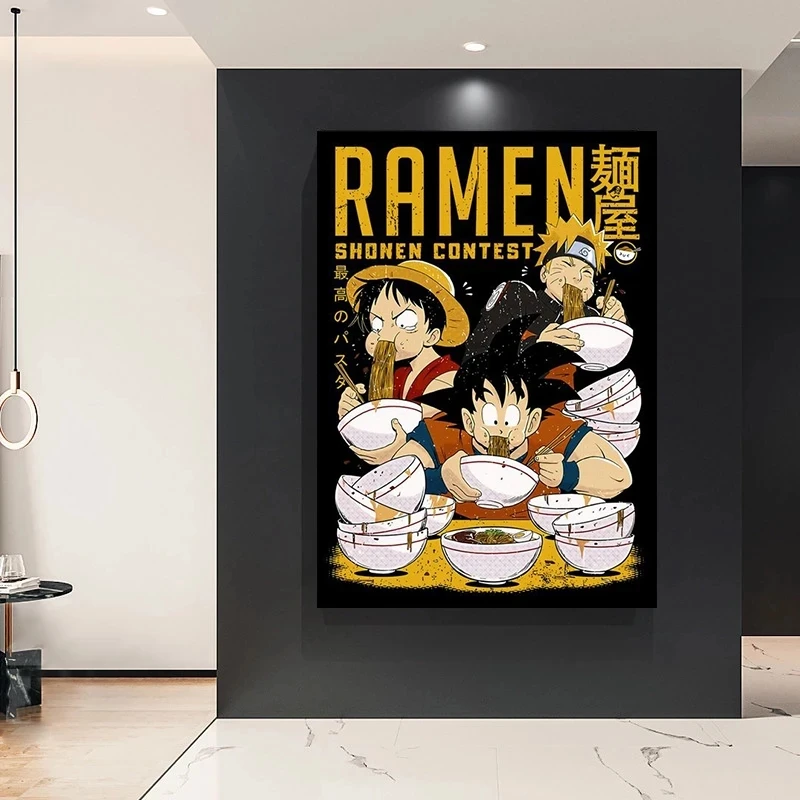 Постер Наруто из ткани Драконий жемчуг модульная Слитная картина для домашнего