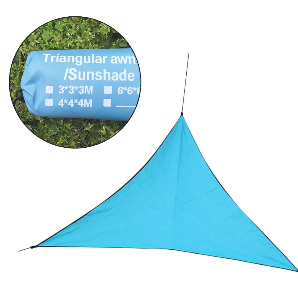 

Треугольная палатка для кемпинга, тент от дождя и мух, навес от солнца для пляжа, многофункциональный портативный складной тент, оборудован...