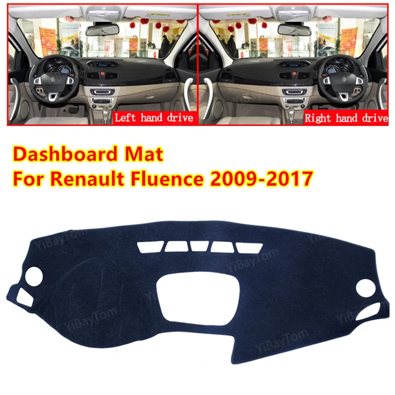 

Противоскользящий коврик для приборной панели автомобиля Renault Fluence 2009-2017 Samsung SM3, Солнцезащитный коврик, коврик для приборной панели, аксессу...