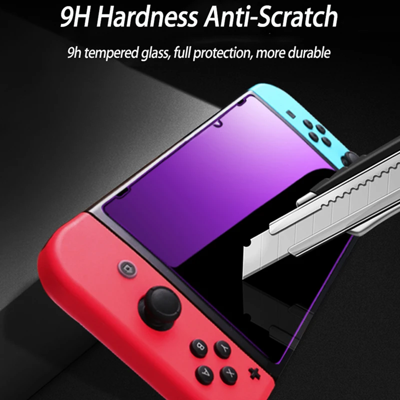 3 шт. 9H сине фиолетовый светильник закаленное стекло для Nintendo Switch NS защита глаз