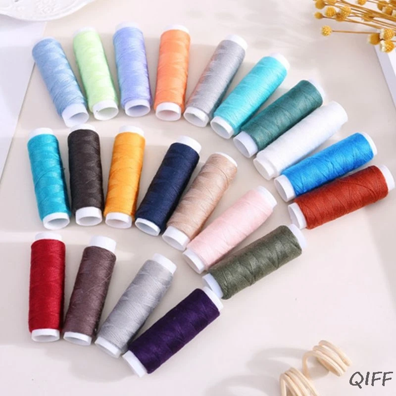 Набор катушек для швейных ниток из полиэстера 39 различных цветов|Наклейки на