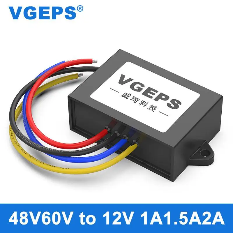 

Isolated step-down 36V48V60V to 12V DC power module 20-72V to 12V electric vehicle regulator