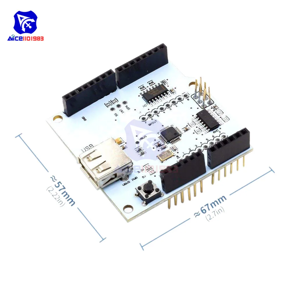 Плата расширения diymore USB Host Shield 2 0 для Arduino MEGA | Электронные компоненты и