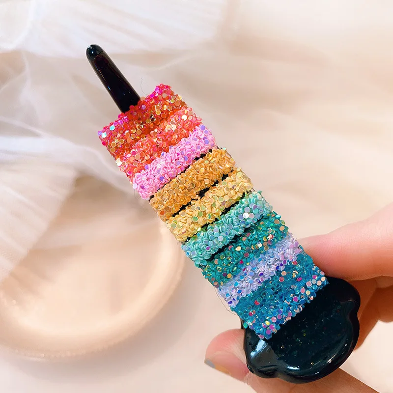 

Korean Rainbow Hair Clips Big Crabs for Ponytail Bun Hair Clamps Candy Color Hairpin Accessories Fashion Headdress Gifts
