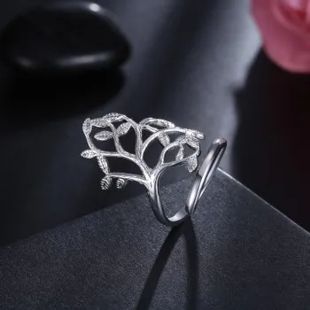 

Fashion Tree Shaped Open Ring Wholesale Jewelry LKNSPCR935 Rings for Women Luxury Jewelry Wedding Rings Whole Sale