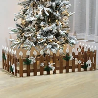 christmas tree fence thick wooden picket fence for christmas tree 3 2 ft picket fence panels for christmas indoor xmas decor