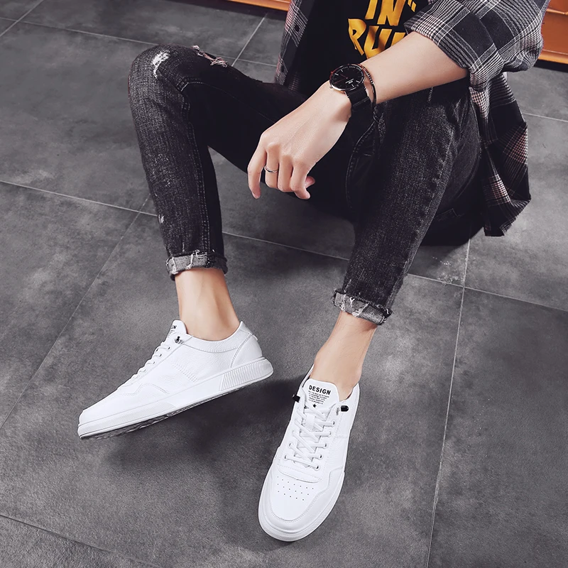 

Leather Mens Casual Shoes fashion casual men shoes Wear Resistent Rubber Man Leisure Leather Shoes outdoor Luxury For Male shoes