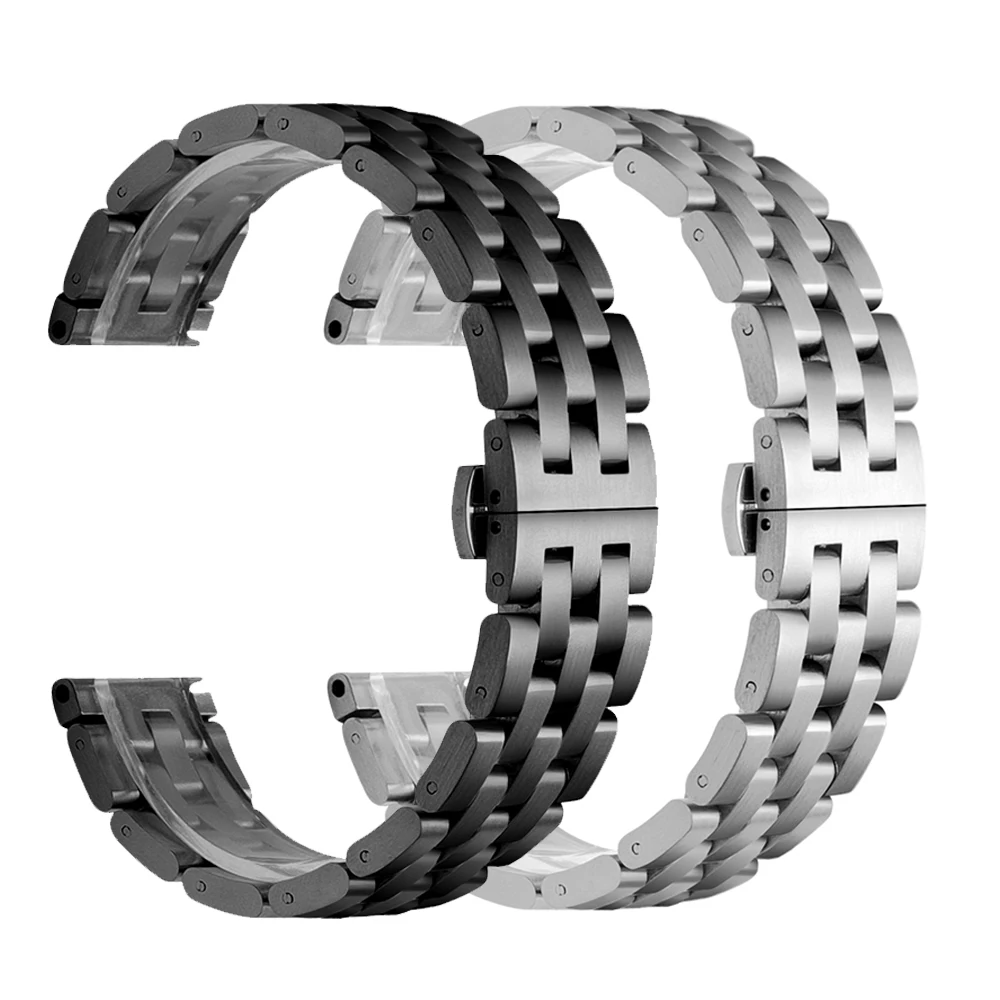 Ремешок из нержавеющей стали для часов металлический браслет Samsung Galaxy Watch Amazfit Pace