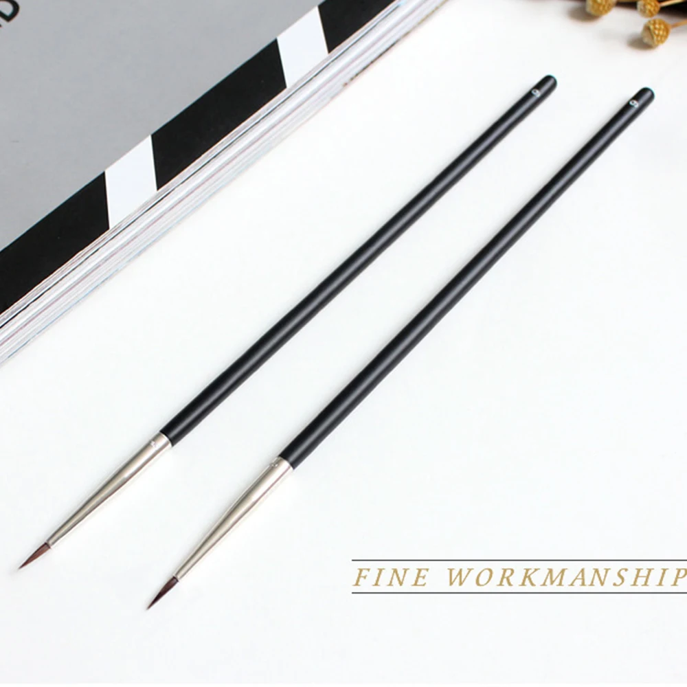 10 шт макияж перо для рисования кистью тонкая ручная роспись ручка нейлоновая