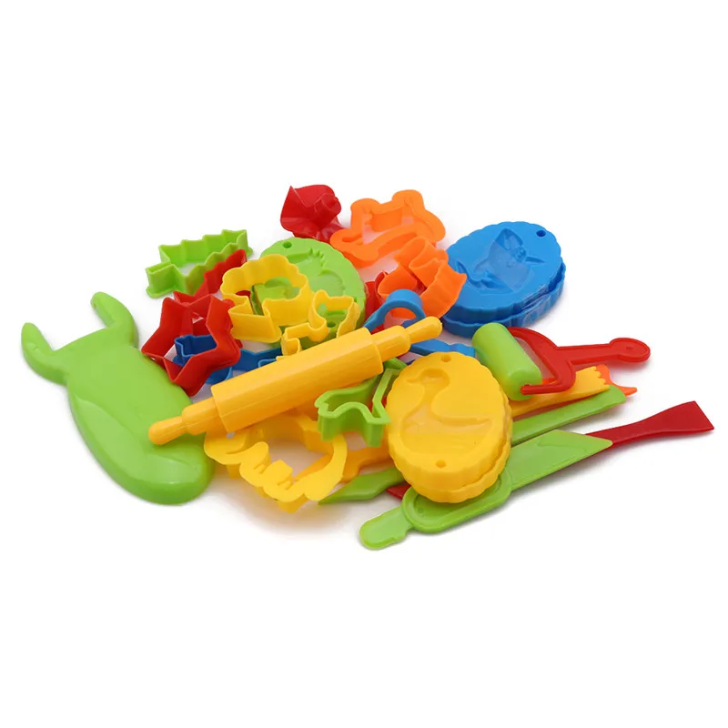 Plastilina educativa para niños, Kit de modelado de arcilla, juguetes de plástico, herramientas para masa, 23 Uds.
