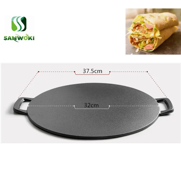 Чугунная сковорода 32 см машина для приготовления блинчиков выпечки барбекю