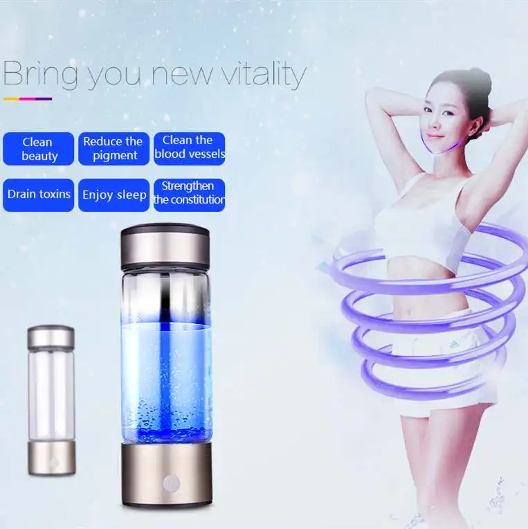 Портативный Перезаряжаемый 420 мл качественный водородный стакан для воды