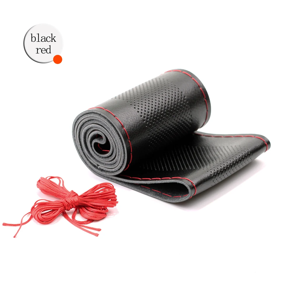 Оплетка руля VENSECO из натуральной кожи воздухопроницаемое мягкое рулевое колесо