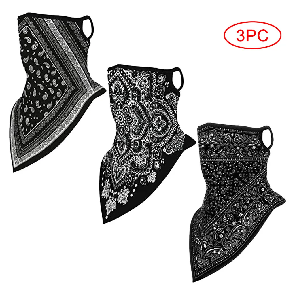 

#R40 3PCS Unisex Women And Men Protection Neck Scarf Headwear For Dustproof Windproof Outdoors Sports Mouth Cover Hiking Scarves