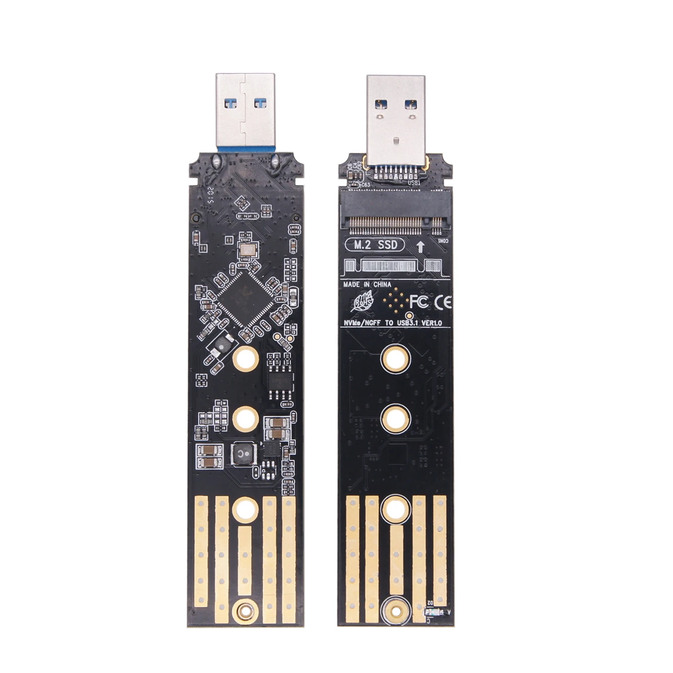 

Адаптер M.2 на USB 3,1 SSD, M.2 NVME PCIe SATA, двойной протокол RTL9210B, плата SSD для 2230 2242 2260 2280 NVME SATA M.2 SSD адаптер