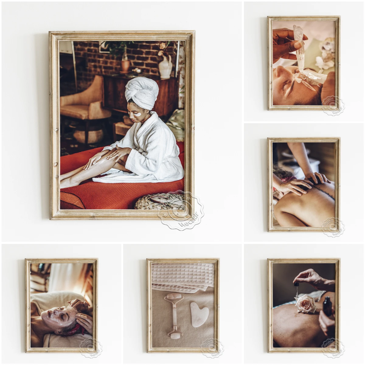 

Massotherapy Wall Art Prints Poster Massage Photography Advertising Aromatherapy Modern Canvas Painting Beauty Salon Decor Gift