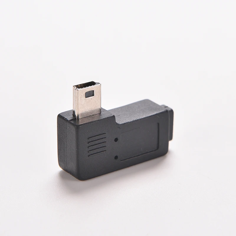 Great-Q 10 шт. 90 градусов правый/левый угловой мини USB штекер на микро гнездо адаптер