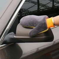 car wash gloves multi function auto detailing washing care brush double sided fleece thickened gloves for auto cleaning tool