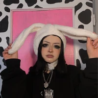 2021 autumn and winter rabbit ears cosplay rabbit props costume party style hat headgear plush thickening warm ear protection