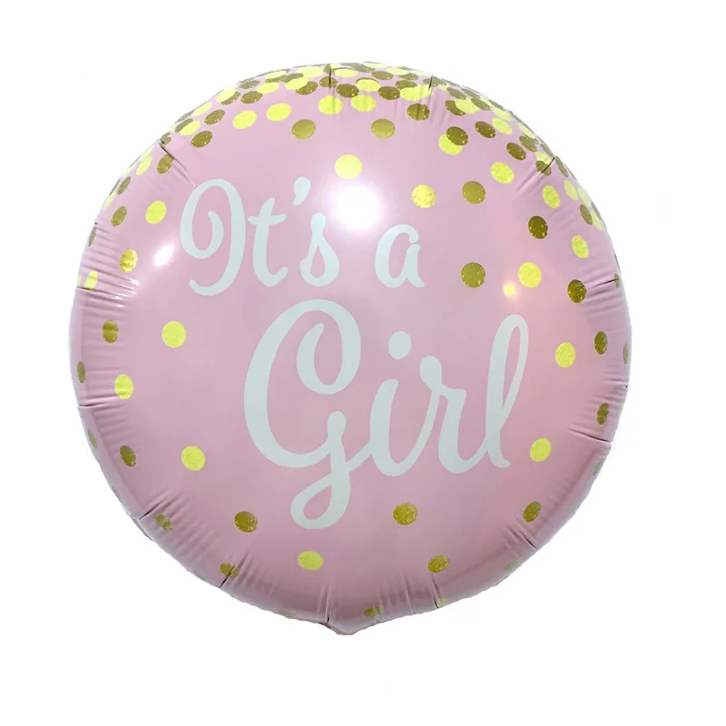 Розовые гелиевые воздушные шары надувные фольгированные на день