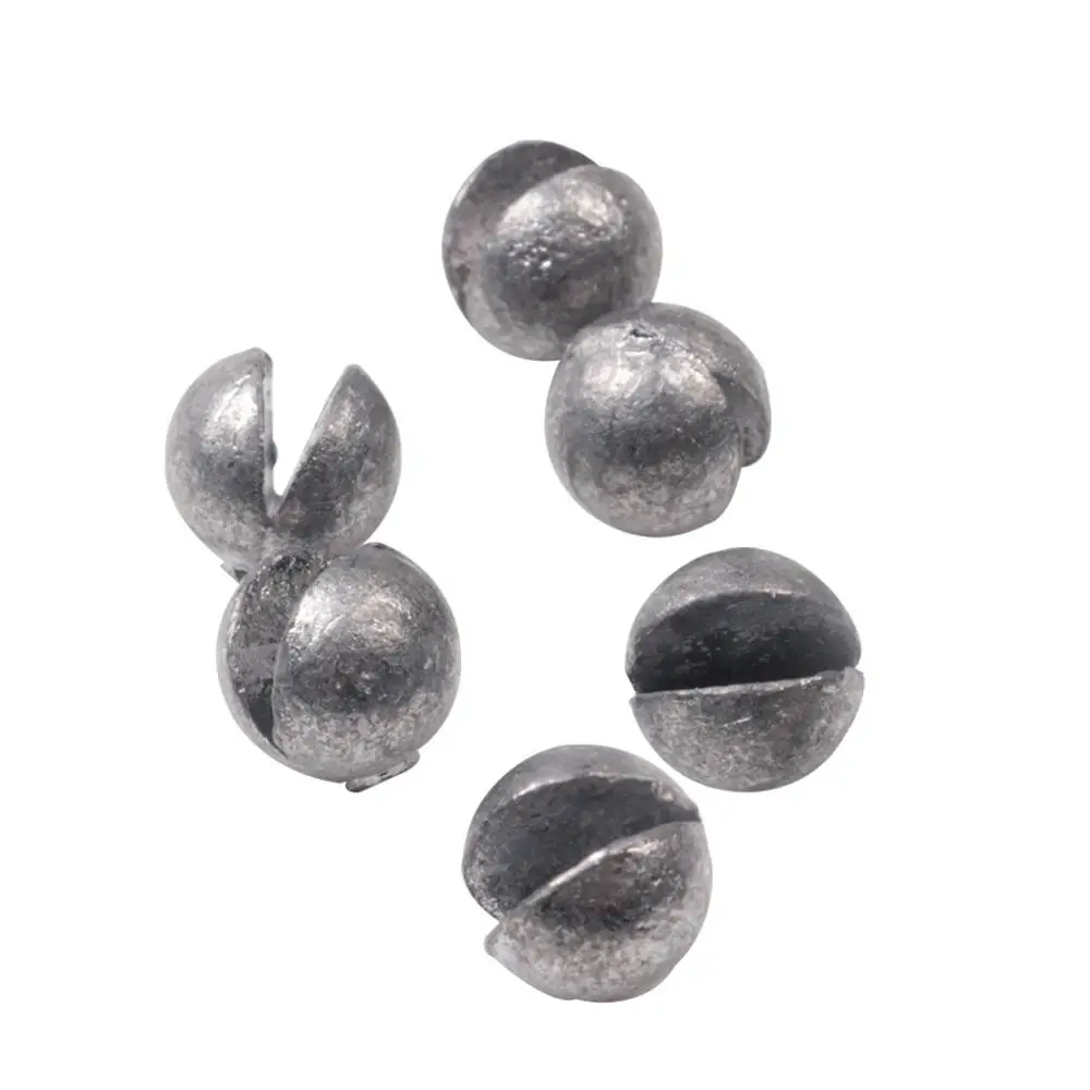 100 шт./кор. набор свинцовых рыболовных снастей с открытым зажимом снасти для