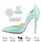 3 размера и 5 цветов, силиконовые протекторы на шпильках, гелевые Заглушки для пятки, Пластиковые чехлы для наружного использования, свадьбы и вечеринки