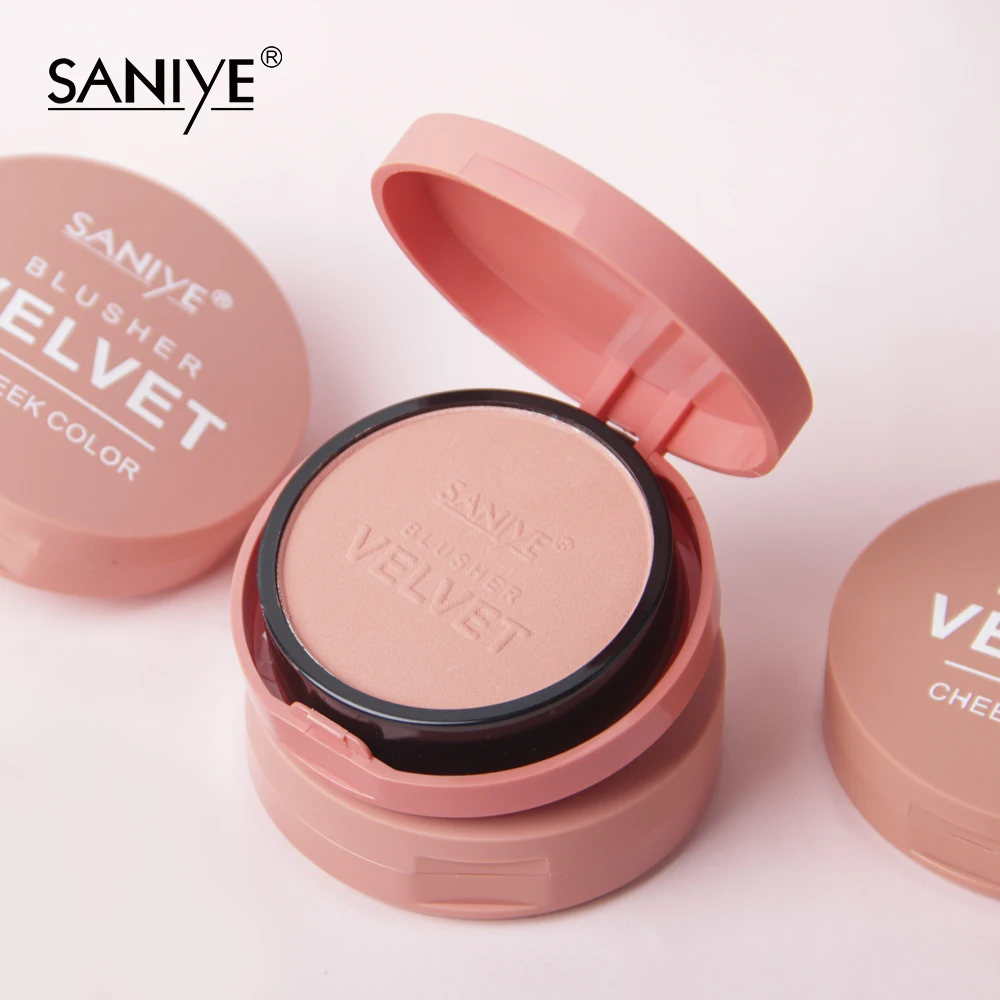 

SANIYE 4 Color Face Mineral Pigment Blusher Powder Professional Palette Blush Contour Shadow Rouge Makeup Cheek Blush